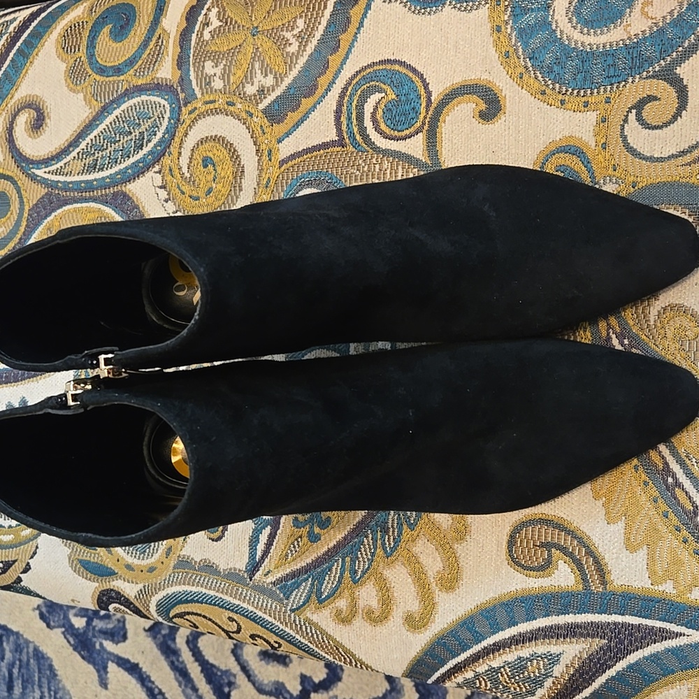 New Ankle Boots - Blue Suede